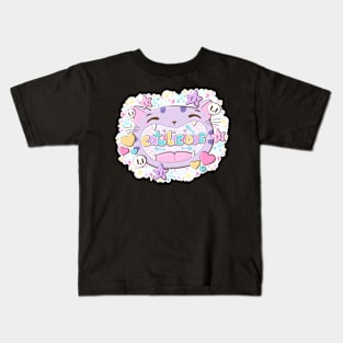 Catilicious cute cat in kawaii style Kids T-Shirt